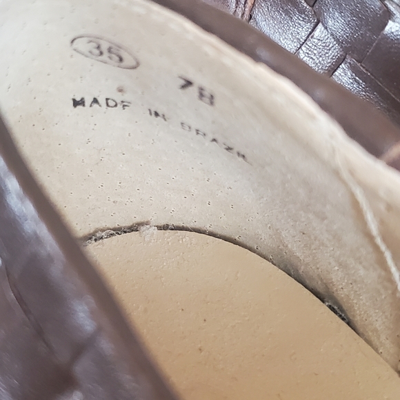 Unisa Woven Leather Slip On Shoes - Picture 4 of 6